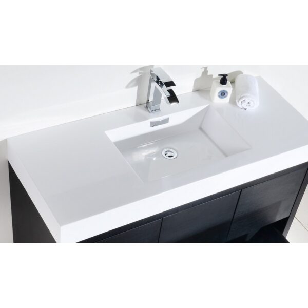 Kubebath FMB48 Bliss 47 1/4 Inch Free Standing Single Sink Bath Vanity