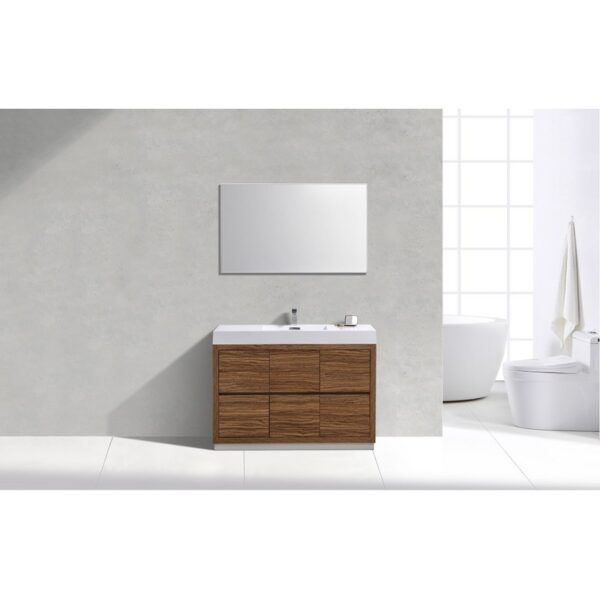 Kubebath FMB48 Bliss 47 1/4 Inch Free Standing Single Sink Bath Vanity