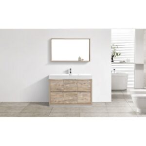 Kubebath FMB48 Bliss 47 1/4 Inch Free Standing Single Sink Bath Vanity