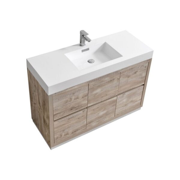 Kubebath FMB48 Bliss 47 1/4 Inch Free Standing Single Sink Bath Vanity