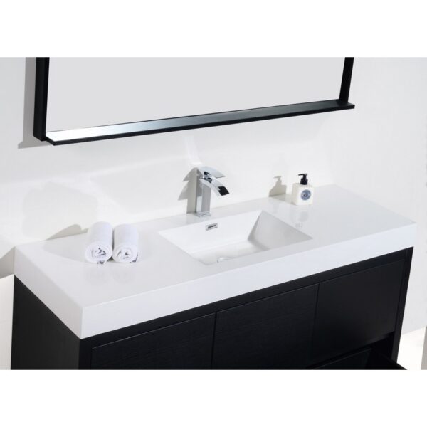 Kubebath FMB60S Bliss 59 Inch Free Standing Single Sink Bath Vanity