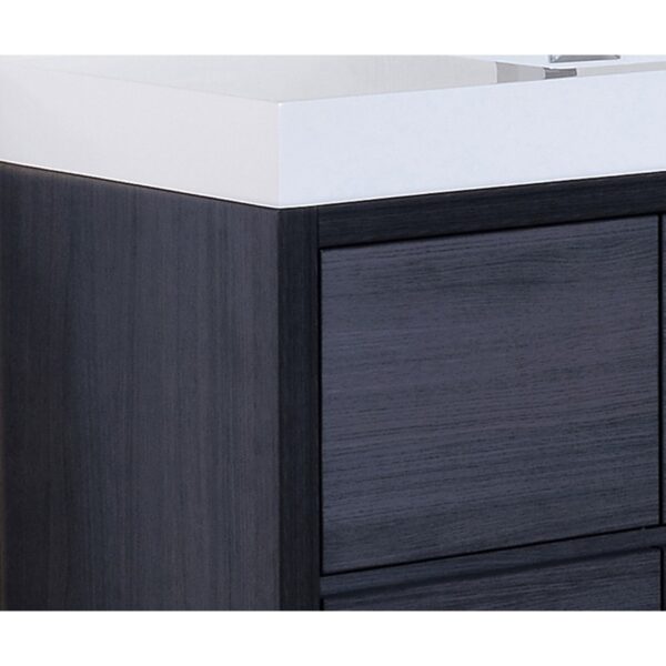 Kubebath FMB60S Bliss 59 Inch Free Standing Single Sink Bath Vanity