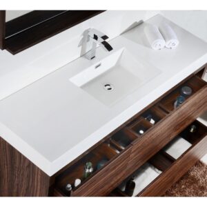 Kubebath FMB60S Bliss 59 Inch Free Standing Single Sink Bath Vanity