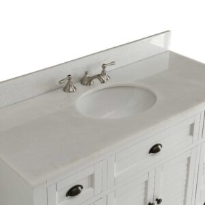 Chans Furniture GD-28327W Glennville 49 Inch White Bathroom Sink Vanity