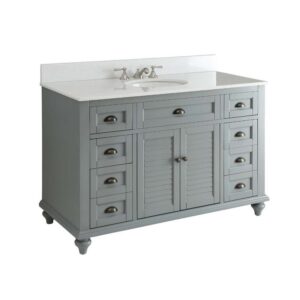 Chans Furniture GD-28329CK 49 Inches Benton Collection Cottage Style Glennville Single Sink Bathroom Vanity