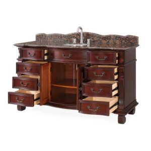 Chans Furniture GD-4437SB-60 Hopkinton 60 Inch Bathroom Sink Vanity - Light Cherry