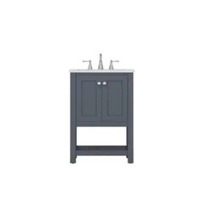 Alya Bath HE-102-24-CWMT Wilmington 24 Inch Vanity with Carrera Marble Top