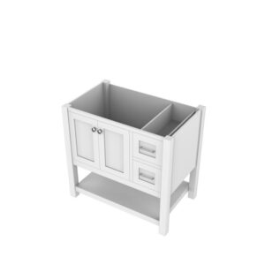 Alya Bath HE-102-36 Wilmington 35 Inch Vanity with No Top