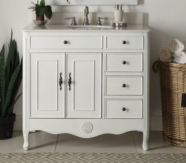 Chans Furniture HF-837 Daleville 38 Inch Bathroom Sink Vanity