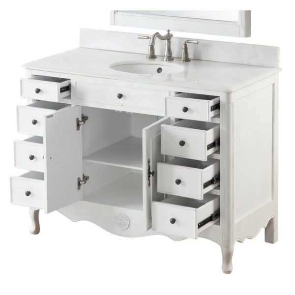 Chans Furniture HF8535 Daleville 46 1/2 Inch Bathroom Sink Vanity