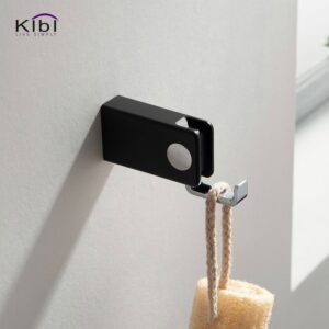 KIBI USA KBA1001 Artis 7/8 Inch Wall Mounted Bathroom Robe Hook