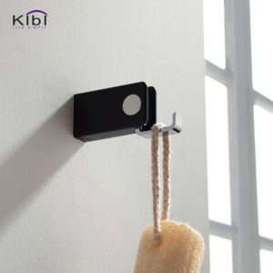 KIBI USA KBA1001 Artis 7/8 Inch Wall Mounted Bathroom Robe Hook