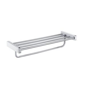 KIBI USA KBA1004 Artis 23 5/8 Inch Wall Mounted Towel Rack with Hook