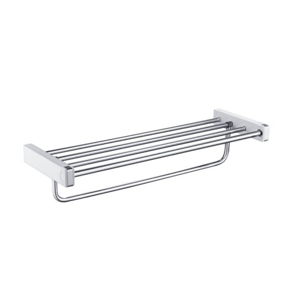 KIBI USA KBA1004 Artis 23 5/8 Inch Wall Mounted Towel Rack with Hook