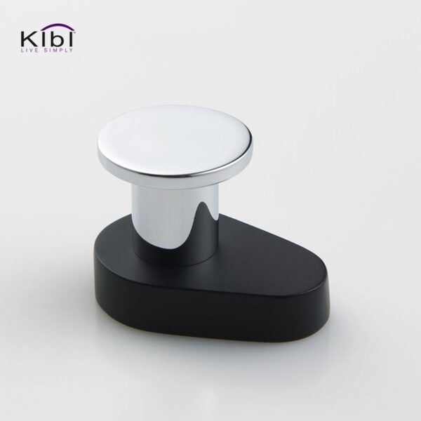 KIBI USA KBA1301 Volcano 1 1/4 Inch Wall Mounted Bathroom Robe Hook