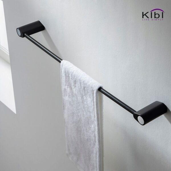 KIBI USA KBA1304 Volcano 24 7/8 Inch Wall Mounted Towel Bar