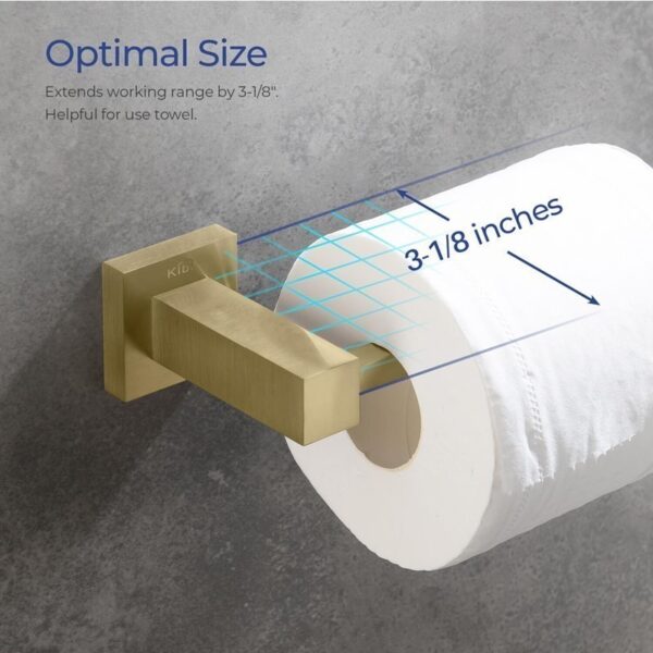 KIBI USA KBA1502 Cube 6 1/8 Inch Bathroom Toilet Paper Holder