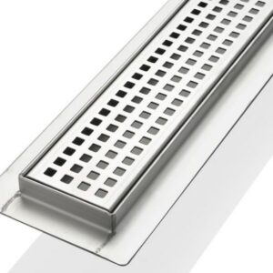 Kubebath KLD36PIXEL Kube 35-1/2 Inch Linear Drain with Pixel Grate