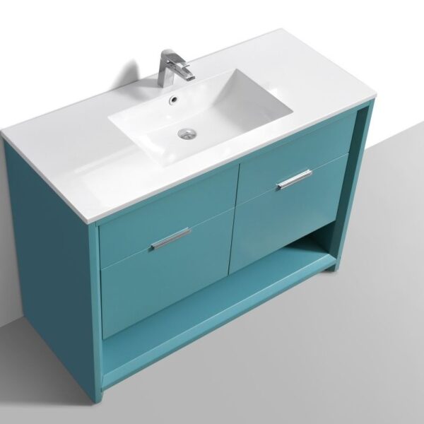 Kubebath NUDO48S Nudo 48 Inch Single Sink Modern Bathroom Vanity