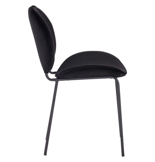 GFURN Ormer Dining Chair - Black Velvet