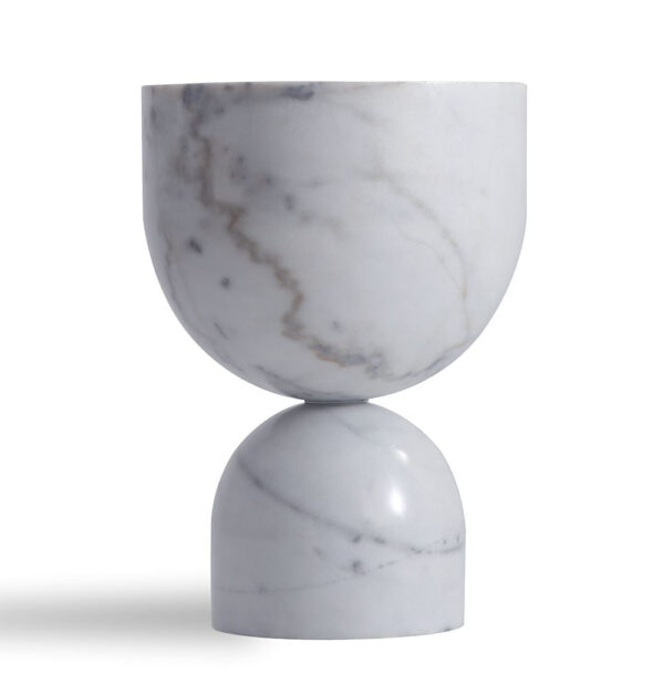 GFURN Penelope Side Table - White Marble