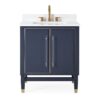 Chans Furniture Q169NB-30QT Bertone 30 Inch Bathroom Sink Vanity - Navy Blue