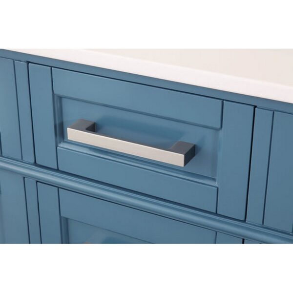 Chans Furniture QT-1808-D60TB Durand 60 Inch Bathroom Double Sink Vanity - Teal Blue