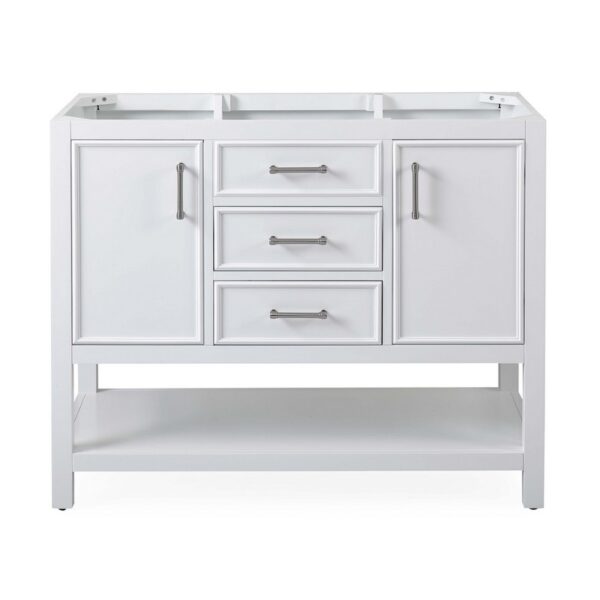 Chans Furniture QT-7220-W42 42 Inches Tennant Brand Single Sink Bathroom Vanity In White Finish