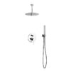 Kubebath KB RCR12HH2V Aqua Rondo Shower Set with Ceiling Mount 12 Inch Rain Shower and Handheld