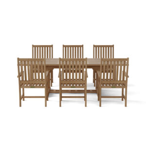 Anderson Bahama Wilshire Armchair 7-Pieces Extension Dining Set