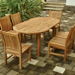 Anderson Bahama Sahara 7-Pieces 8' Rectangular Dining Set