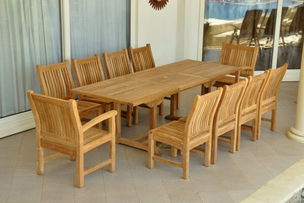 Anderson Bahama Sahara 11-Pieces 8' Rectangular Dining Set