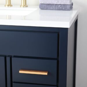 Chans Furniture TB-9888NB-V36 36 Inch Beatrice Bathroom Sink Vanity in Navy Blue