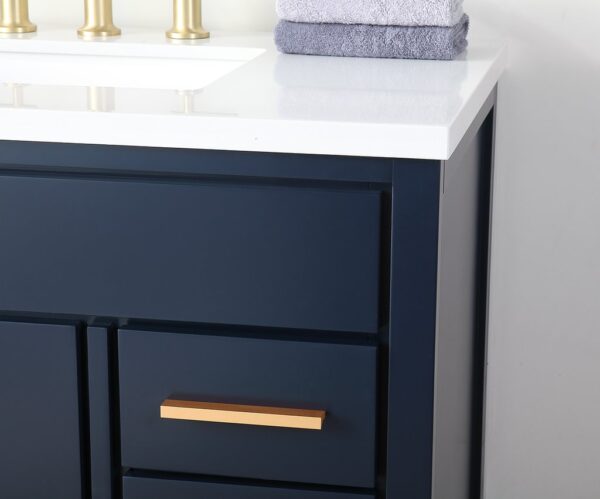 Chans Furniture TB-9888NB-V36 36 Inch Beatrice Bathroom Sink Vanity in Navy Blue