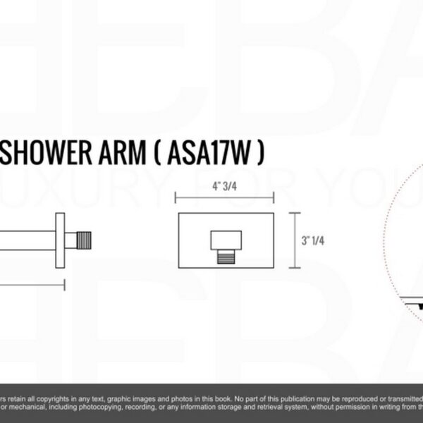 Kubebath KB WR200HH2V Aqua Piazza Shower Set with 8 Inch Square Rain Shower and Handheld