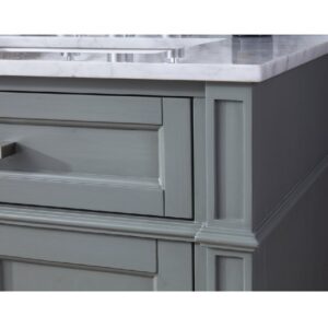 Chans Furniture ZK-1808-V30CK 30 Inch Tennant Brand Durand Modern Gray Bathroom Sink Vanity