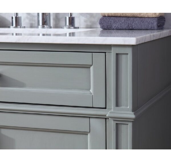 Chans Furniture ZK-1808-V36CK 30 Inch Tennant Brand Durand Bathroom Vanity in Grey