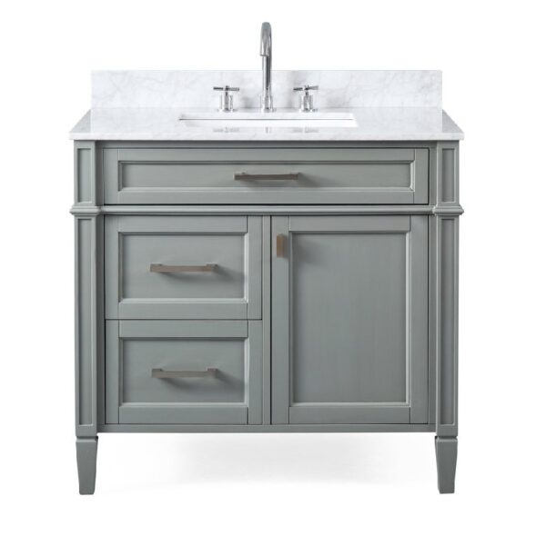 Chans Furniture ZK-1808-V36CK 30 Inch Tennant Brand Durand Bathroom Vanity in Grey