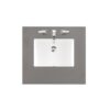 James Martin 050-S26-GEX-SNK 26 Inch Single Grey Expo Quartz Top with Sink, 3 cm