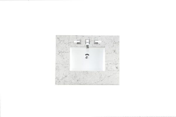 James Martin 050-S30-EJP-SNK 30 Inch Single Eternal Jasmine Pearl Quartz Top with Sink, 3 cm