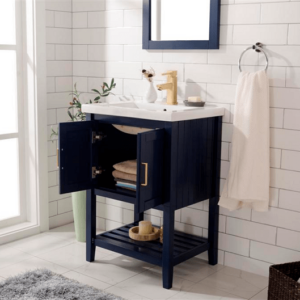 Legion Furniture WLF9024-B 24 Inch Kd Blue Sink Vanity in Blue