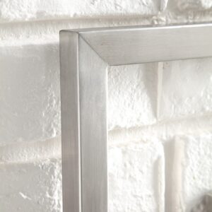 James Martin 105-M30-BNK Boston 30 Inch Rectangular Mirror in Brushed Nickel