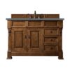 James Martin 147-114-5276-3CBL Brookfield 48 Inch Single Vanity Cabinet with Cala Blue Quartz Top - Country Oak