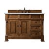 James Martin 147-114-5276-3ENC Brookfield 48 Inch Single Vanity Cabinet with Ethereal Noctis Quartz Top - Country Oak