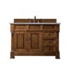 James Martin 147-114-5276-3ESR Brookfield 48 Inch Country Oak Single Vanity with 3 CM Eternal Serena Quartz Top