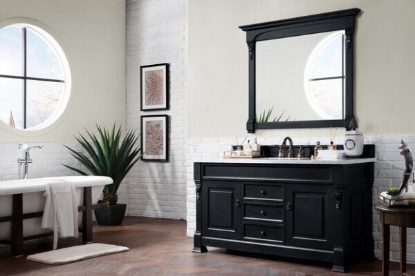 James Martin 147-114-5331 Brookfield 60 Inch Antique Black Single Vanity