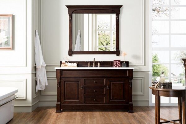 James Martin 147-114-5361 Brookfield 60 Inch Burnished Mahogany Single Vanity