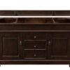 James Martin 147-114-5361-3GEX Brookfield 60 Inch Burnished Mahogany Single Vanity with 3 cm Grey Expo Quartz Top with Sink