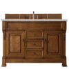 James Martin 147-114-5371-3ESR Brookfield 60 Inch Country Oak Single Vanity with 3 CM Eternal Serena Quartz Top