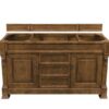 James Martin 147-114-5371-3GEX Brookfield 60 Inch Country Oak Single Vanity with 3 cm Grey Expo Quartz Top with Sink